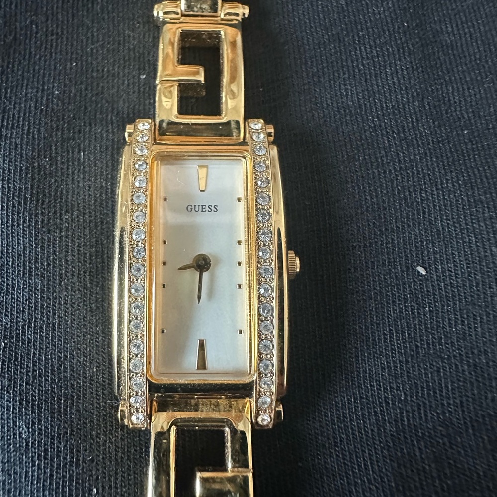 Guess Gold Women's Watch with Crystal Detailing